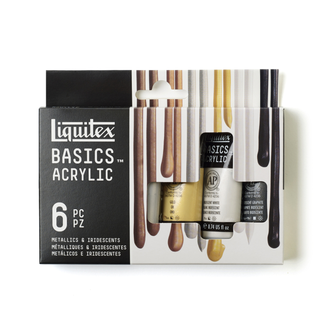 Acrylic paint Metallic & Iridescent Set Tubes 6x22 ml