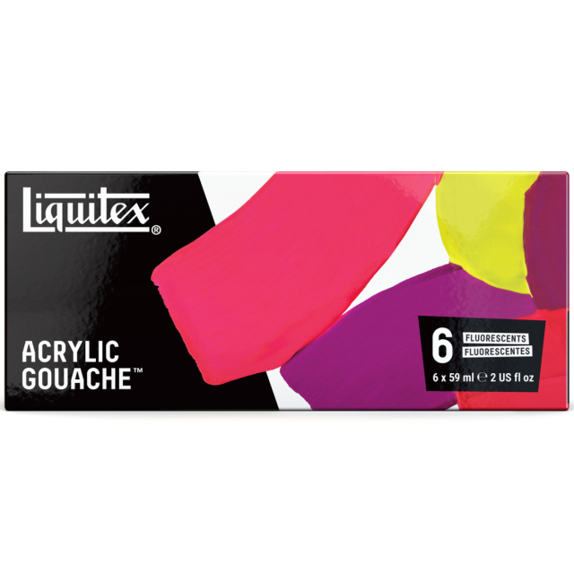 Gouache Paint Fluorescent Set 6x59 ml