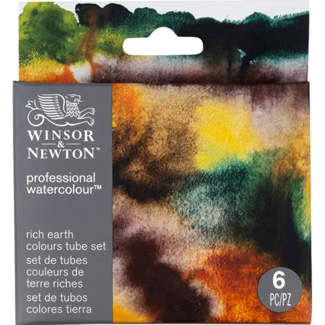 Professional Watercolour 5 ml Tubes Rich Earth 6-set