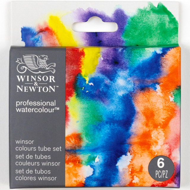 Professional Watercolour 5 ml Tubes Winsor 6-set