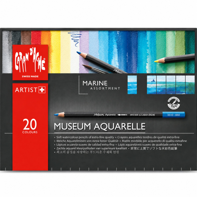 Museum Aquarelle Marine 20-pack
