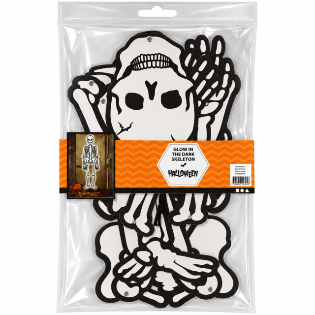 Glow-in-the-Dark Skeleton 120 cm