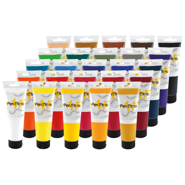 Acrylic paint 120 ml 25-set