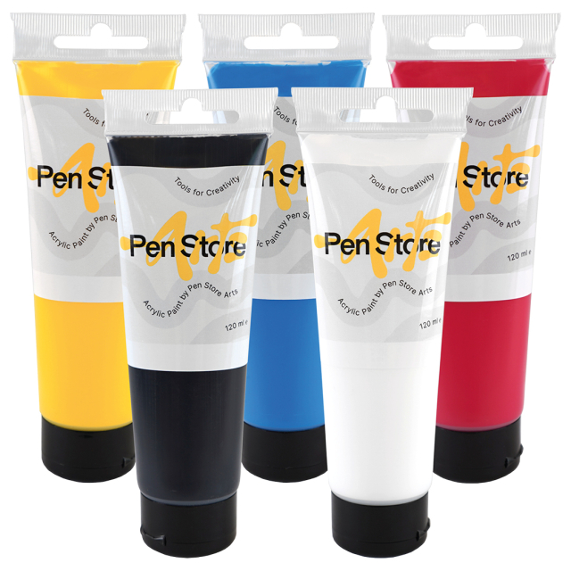 Acrylic paint 120 ml 5-set Primary