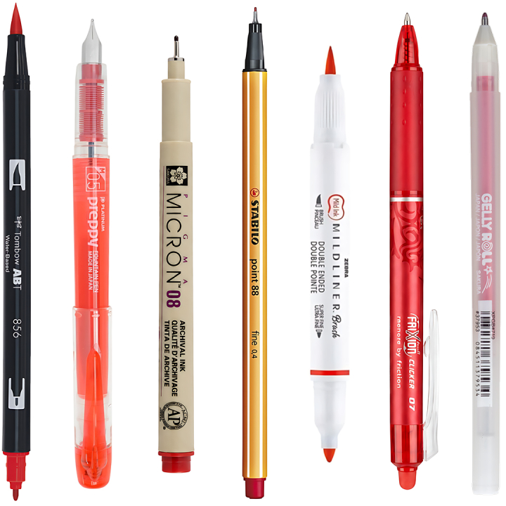 Sample kit Red in the group Selected / Sample kits at Pen Store (sample07_set)