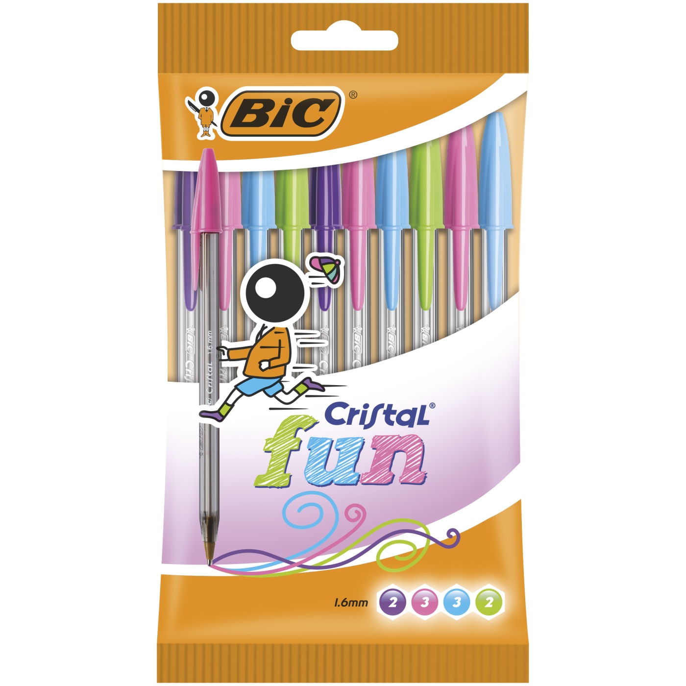 Cristal Fun Ballpoint 10-set in the group Pens / Writing / Ballpoints at Pen Store (100234)