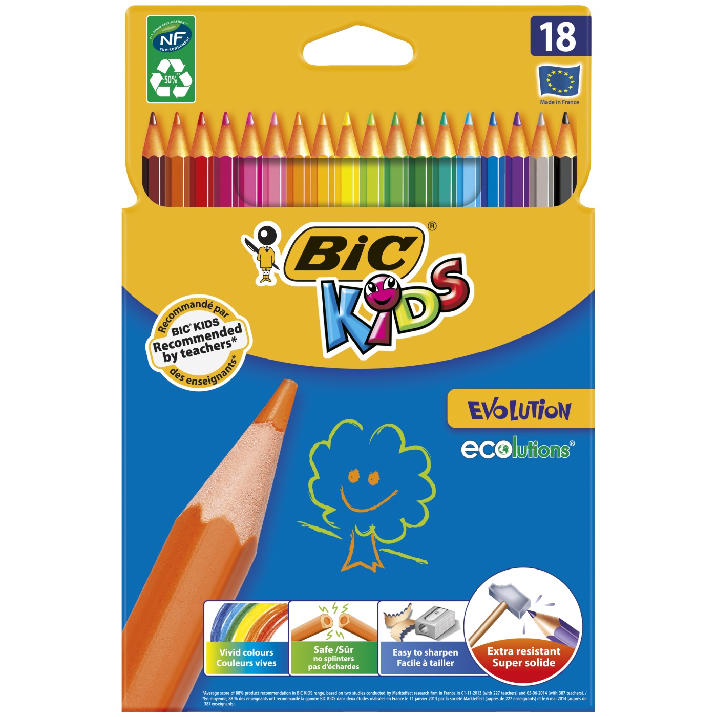 Kids Evolution Coloring Pencils 18-set in the group Kids / Kids' Pens / 5 Years+ at Pen Store (100242)