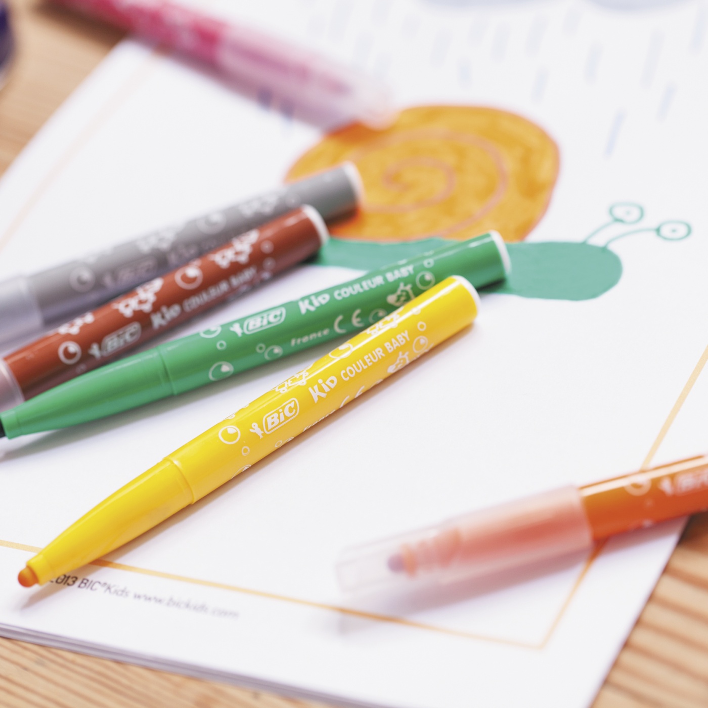 Kids Baby Fibre-tip pens 12-set in the group Kids / Kids' Pens / 0-2 Years+ at Pen Store (100247)