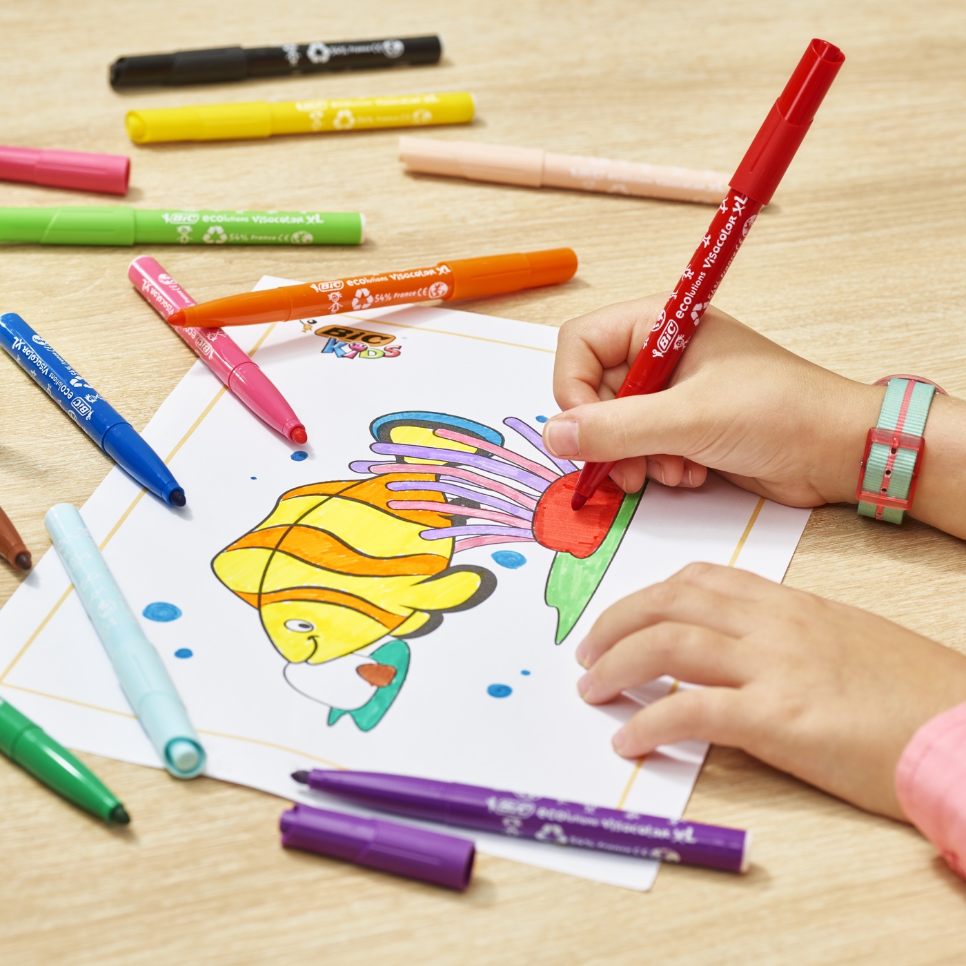 Kids Visacolor XL Fiber-tip pens 48-set in the group Kids / Kids' Pens / Felt Tip Pens for Kids at Pen Store (100249)