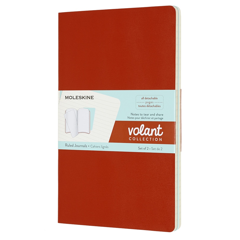Volant Large Orange/Blue Ruled in the group Paper & Pads / Note & Memo / Writing & Memo Pads at Pen Store (100347)