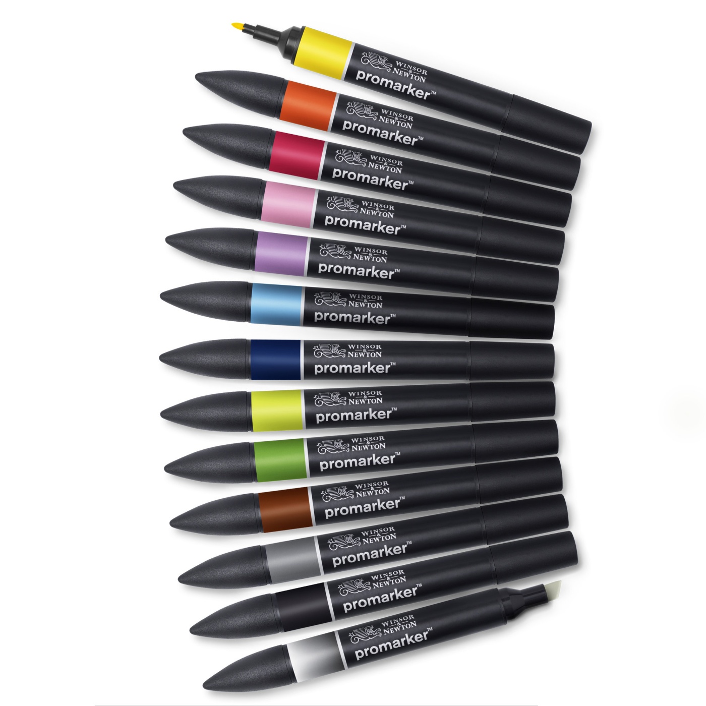 ProMarker 12-set + blender (Set 1) in the group Pens / Artist Pens / Felt Tip Pens at Pen Store (100540)