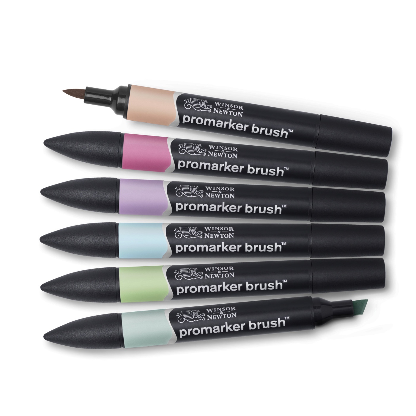 BrushMarker 6-set Pastel Tones in the group Pens / Artist Pens / Brush Pens at Pen Store (100551)