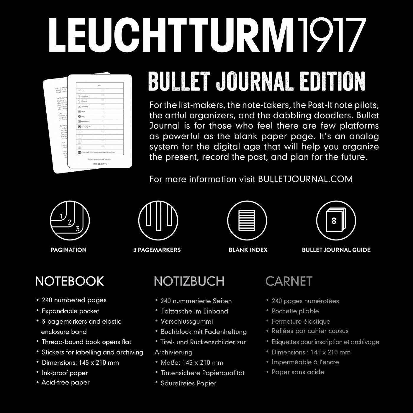 Bullet Journal in the group Paper & Pads / Note & Memo / Notebooks & Journals at Pen Store (100658_r)