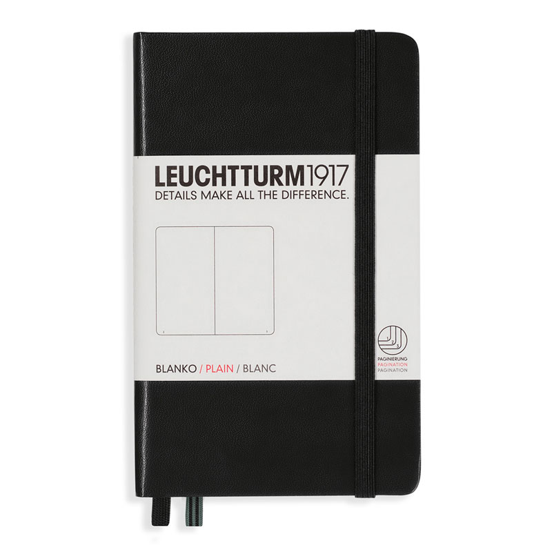 Notebook A6 Pocket Plain Black in the group Paper & Pads / Note & Memo / Notebooks & Journals at Pen Store (100784)
