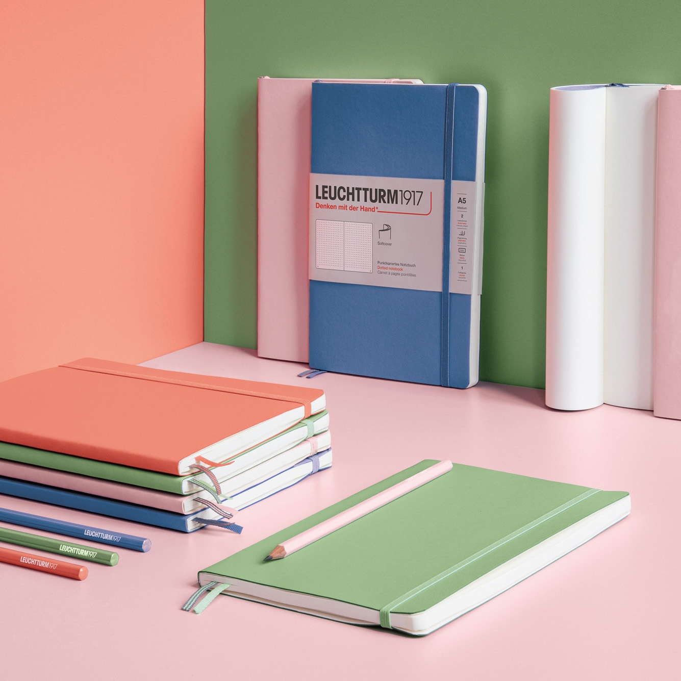 Notebook A5 Softcover Powder in the group Paper & Pads / Note & Memo / Notebooks & Journals at Pen Store (100809_r)