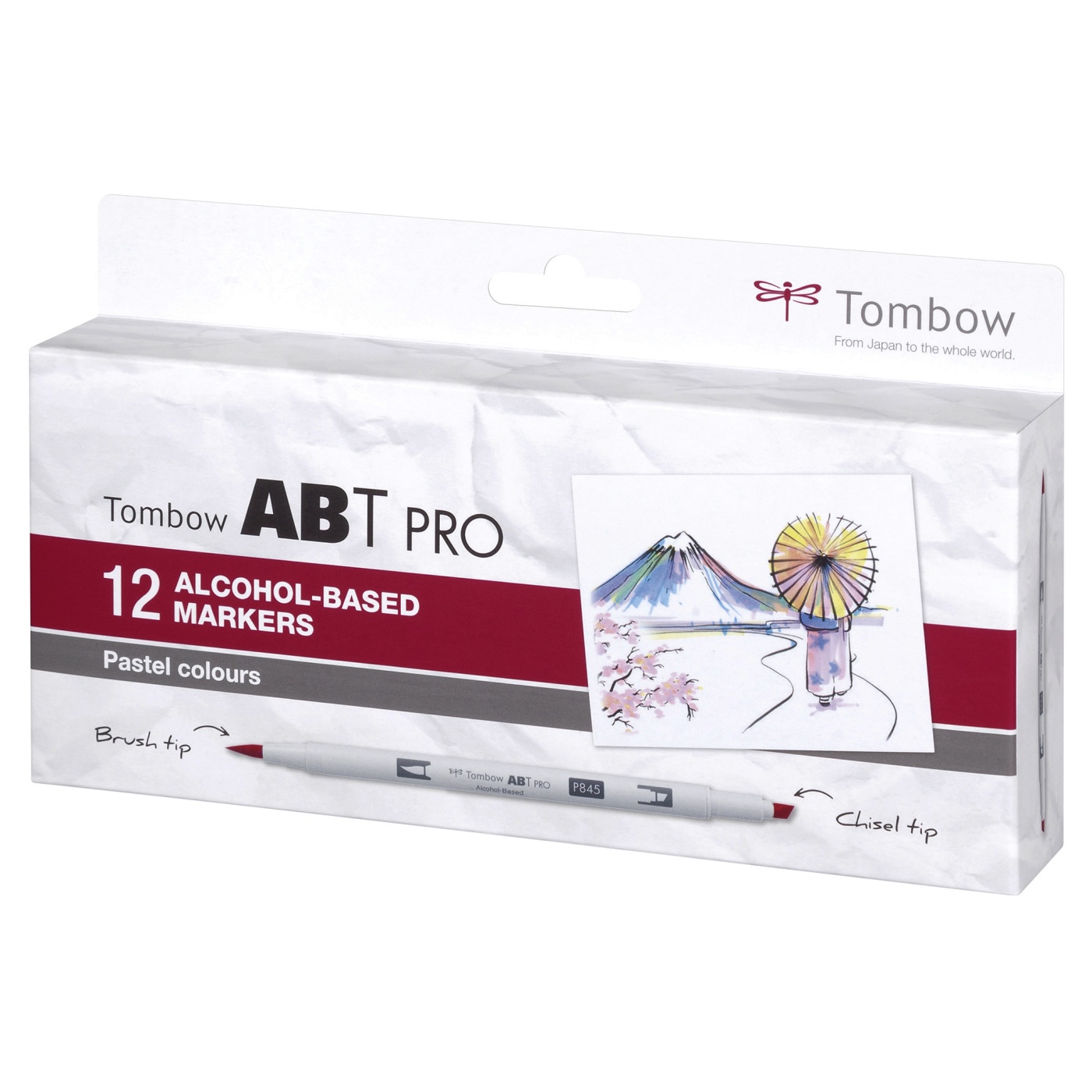 ABT PRO Dual Brush Pen 12-set Pastel in the group Pens / Product series / ABT Dual Brush at Pen Store (101255)