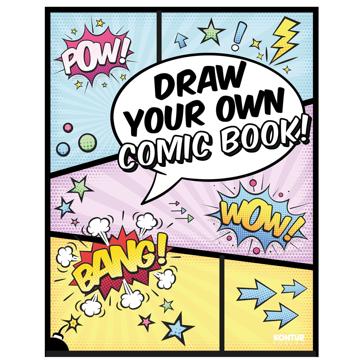 Draw Your Own Comic Book! in the group Hobby & Creativity / Books / Adult Coloring Books at Pen Store (101375)