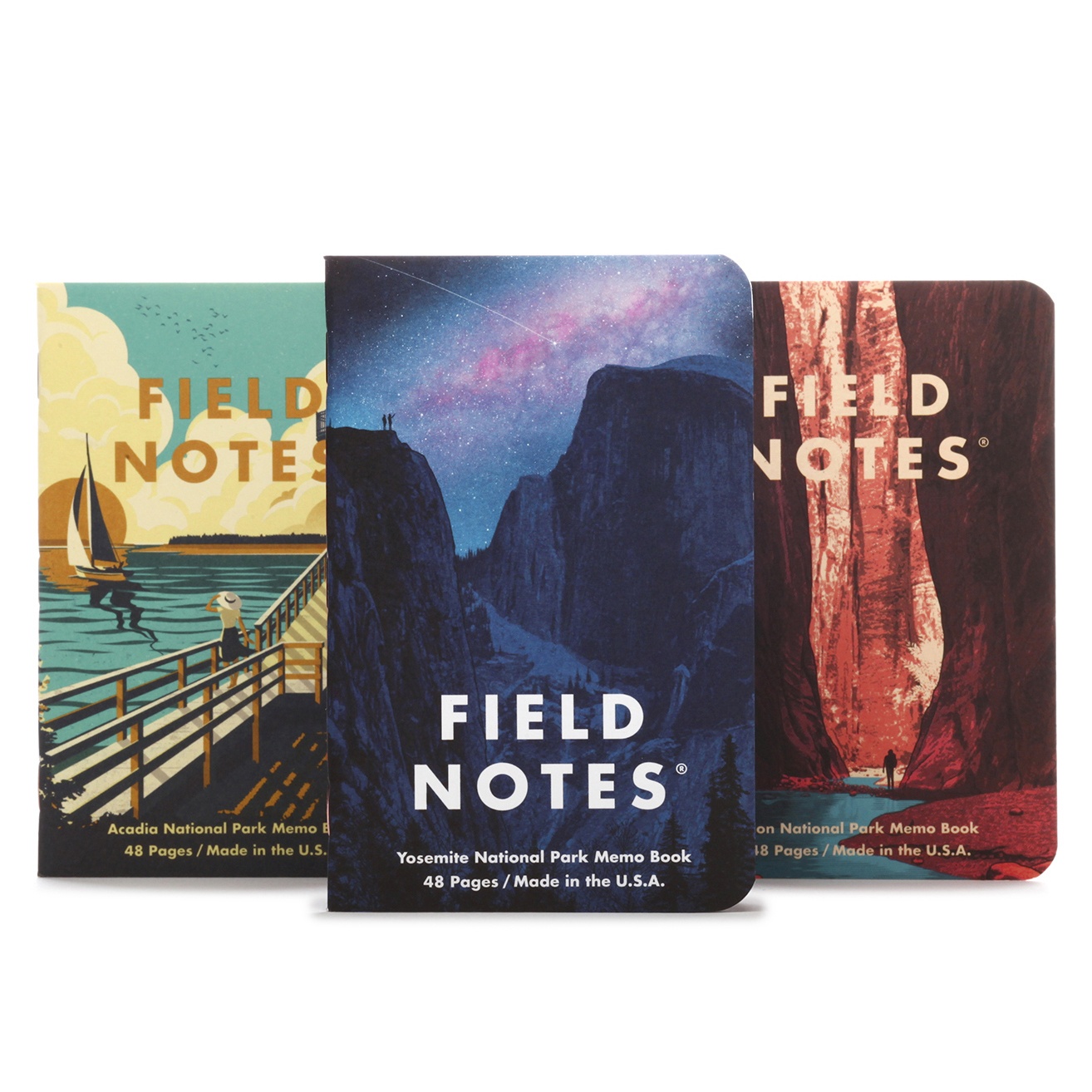 National Parks Series A 3-Pack in the group Paper & Pads / Note & Memo / Writing & Memo Pads at Pen Store (101436)