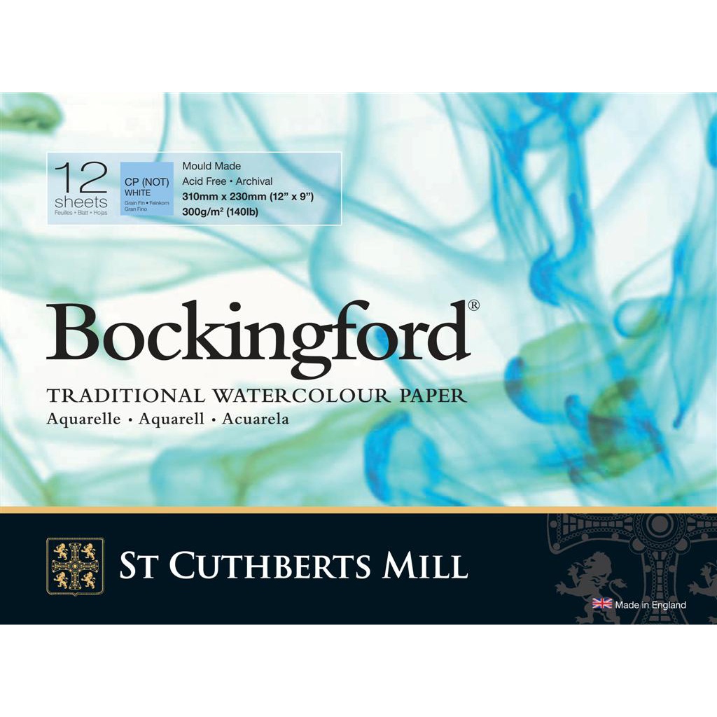 Bockingford Watercolour paper 300g 310x230mm CP/NOT in the group Paper & Pads / Artist Pads & Paper / Watercolor Pads at Pen Store (101496)