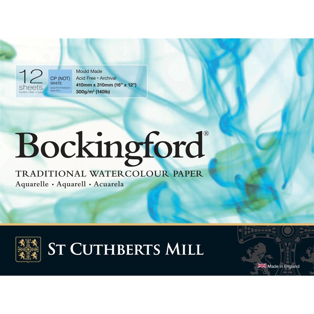 Bockingford Watercolour paper 300g 410x310mm CP/NOT in the group Paper & Pads / Artist Pads & Paper / Watercolor Pads at Pen Store (101498)