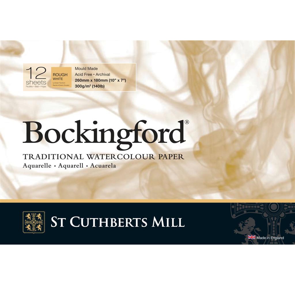 Bockingford Watercolour paper 300g 260x180mm Rough in the group Paper & Pads / Artist Pads & Paper / Watercolor Pads at Voorcrea (101500)