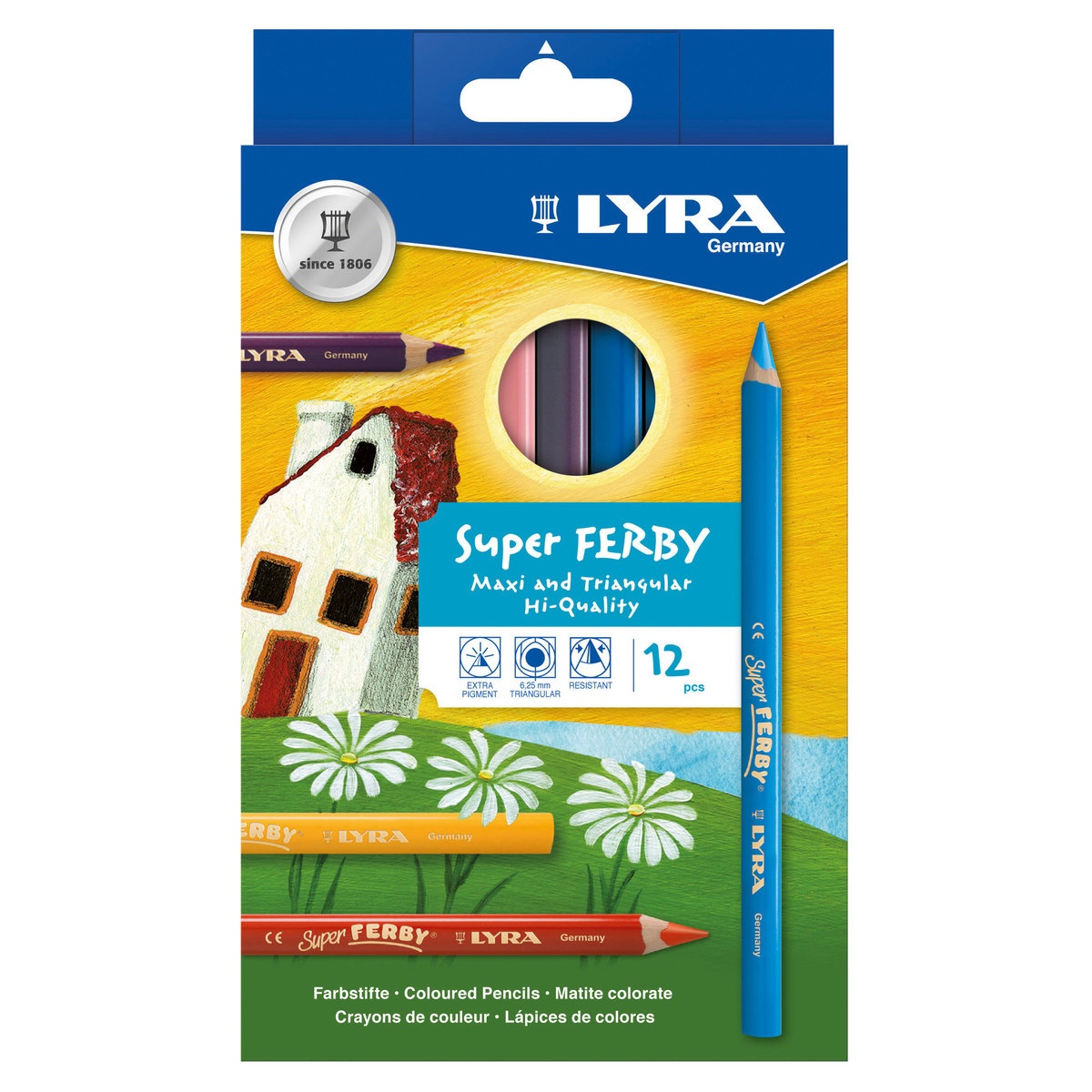 Super Ferby 12-set in the group Kids / Kids' Pens / Coloring Pencils for Kids at Pen Store (101579)
