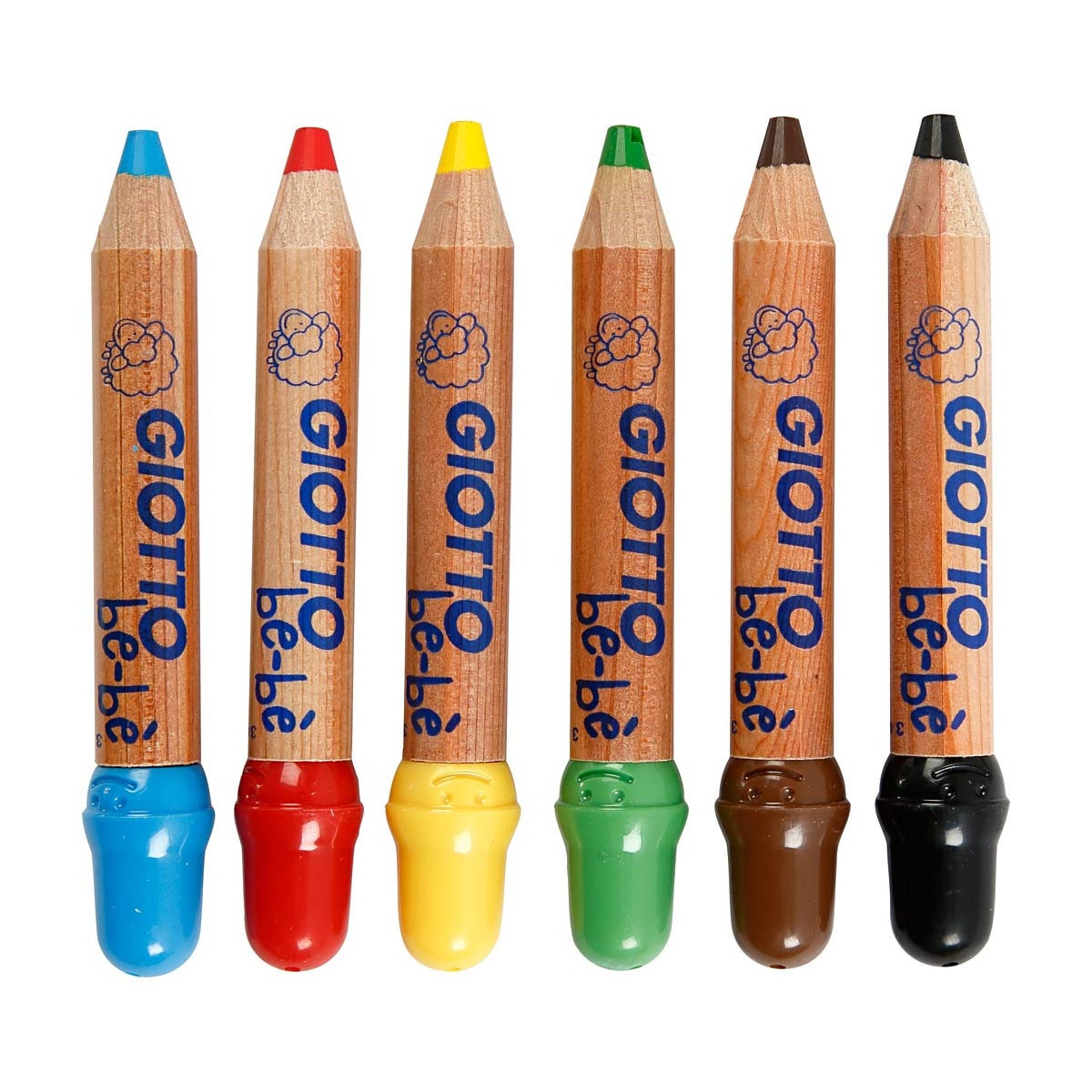 Be-bè Coloring Pencils 6-set in the group Kids / Kids' Pens / 0-2 Years+ at Pen Store (101596)