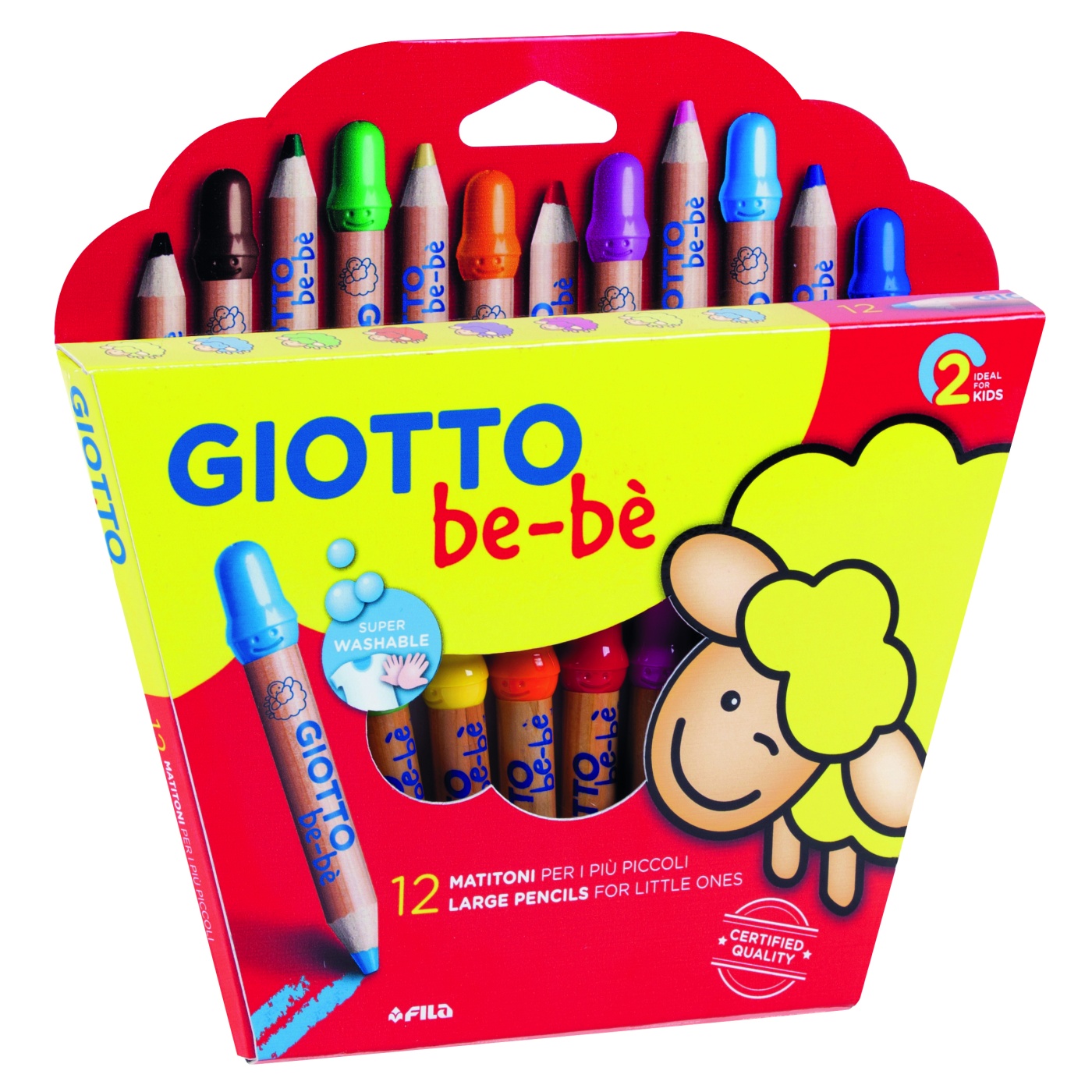 Be-bè Coloring Pencils 12-set in the group Kids / Kids' Pens / 0-2 Years+ at Pen Store (101597)