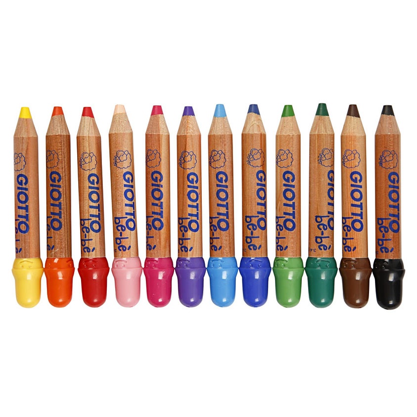 Be-bè Coloring Pencils 12-set in the group Kids / Kids' Pens / 0-2 Years+ at Pen Store (101597)