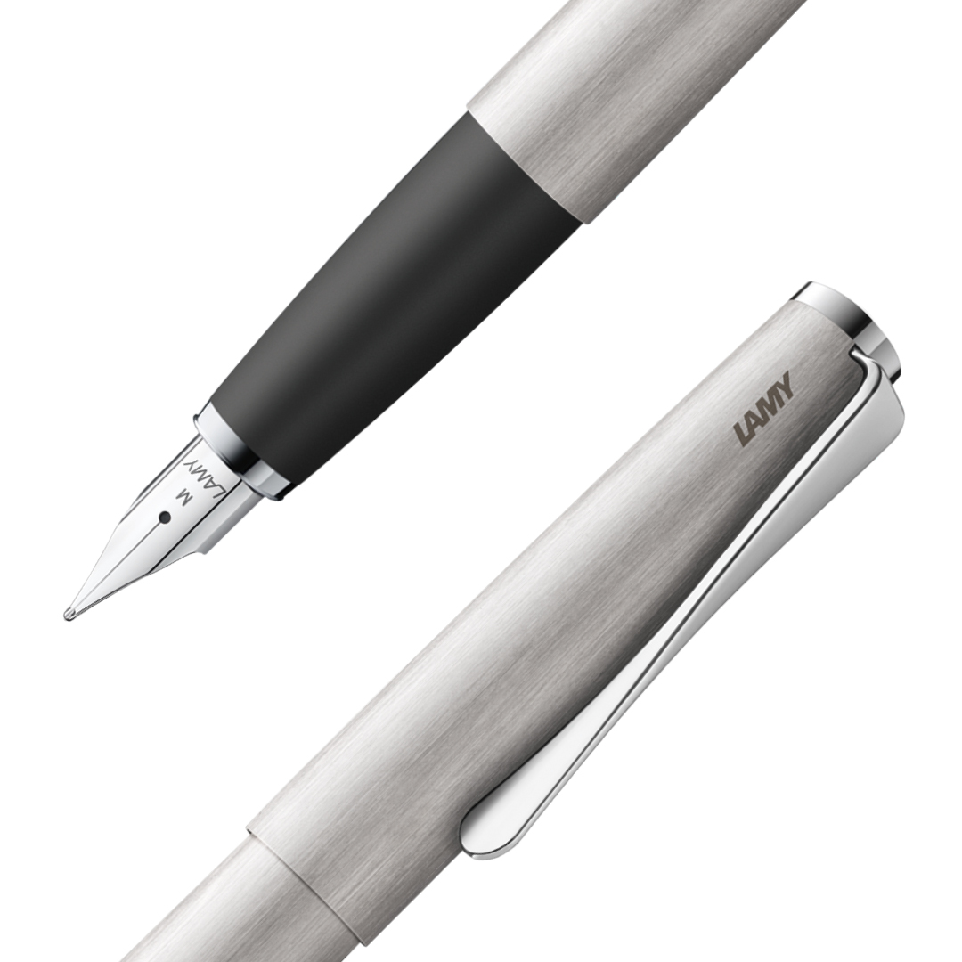Studio Steel Fountain pen in the group Pens / Fine Writing / Gift Pens at Pen Store (101942_r)