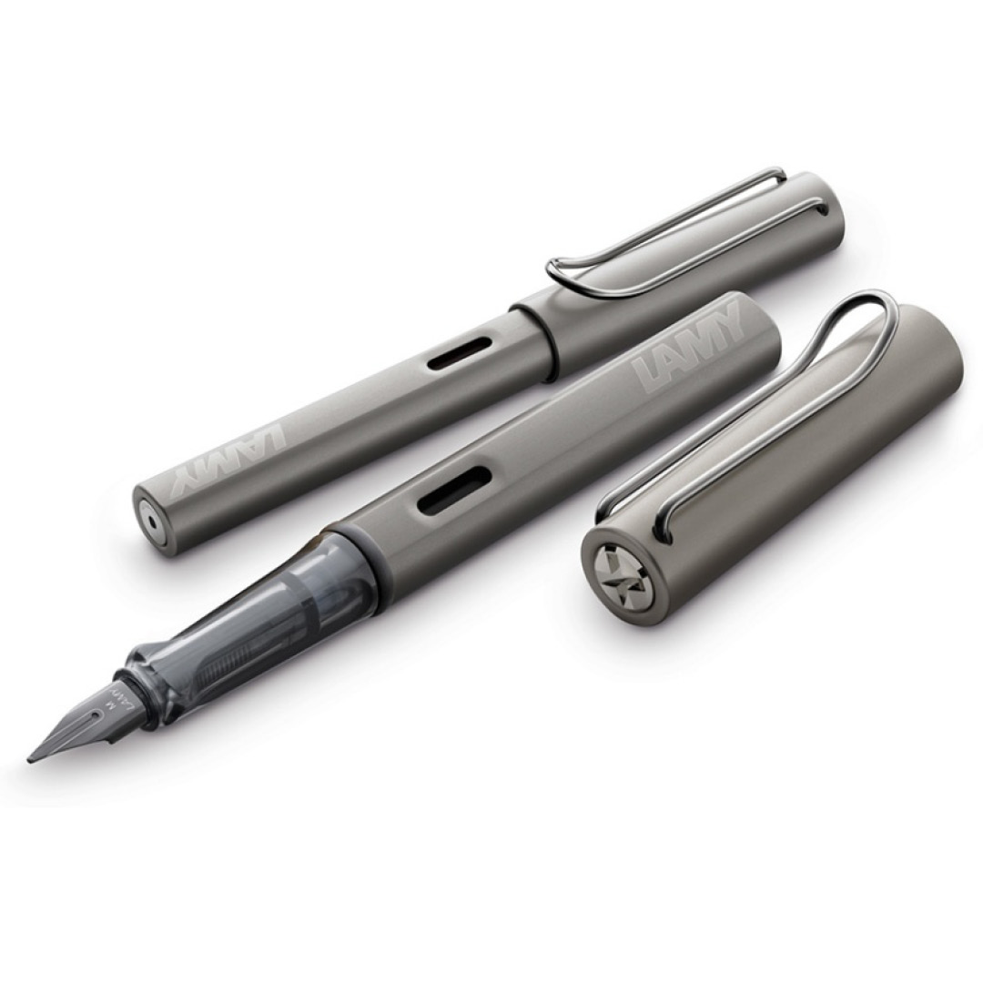 Lamy Füllfederhalter Lux Ruthenium Vergoldet – Edler Schreibgerät In Grau Mit Aluminiumgehäuse