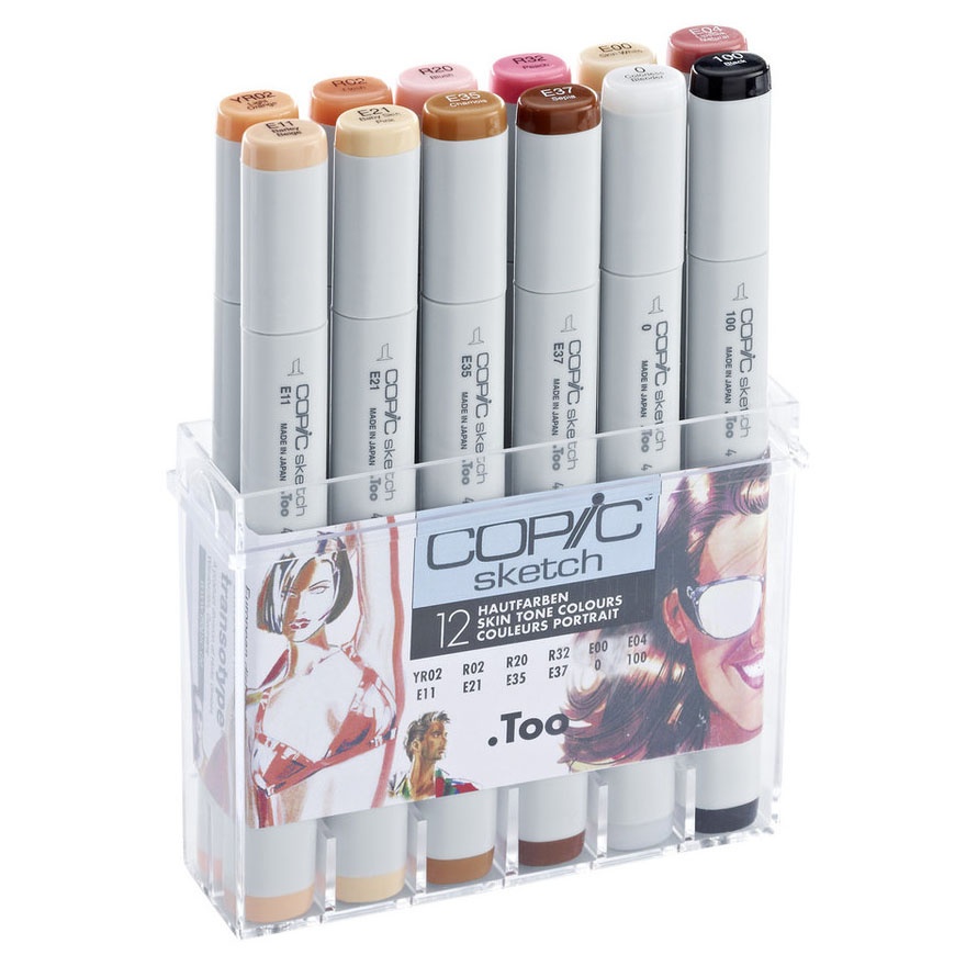 Sketch 12-set Skin tones in the group Pens / Artist Pens / Illustration Markers at Pen Store (103313)