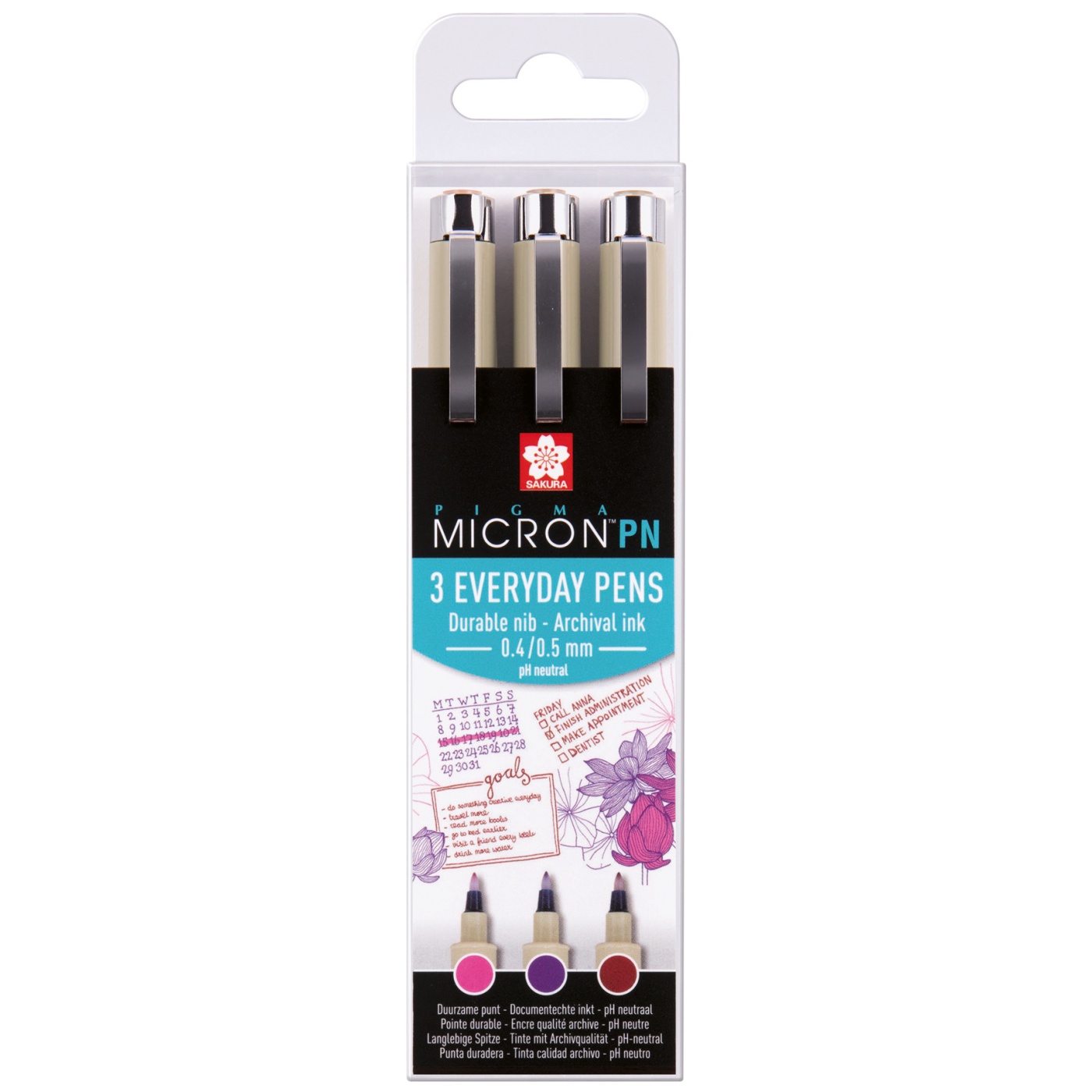 Pigma Micron PN Wallet 3-pack Crafts in the group Pens / Writing / Fineliners at Pen Store (103526)