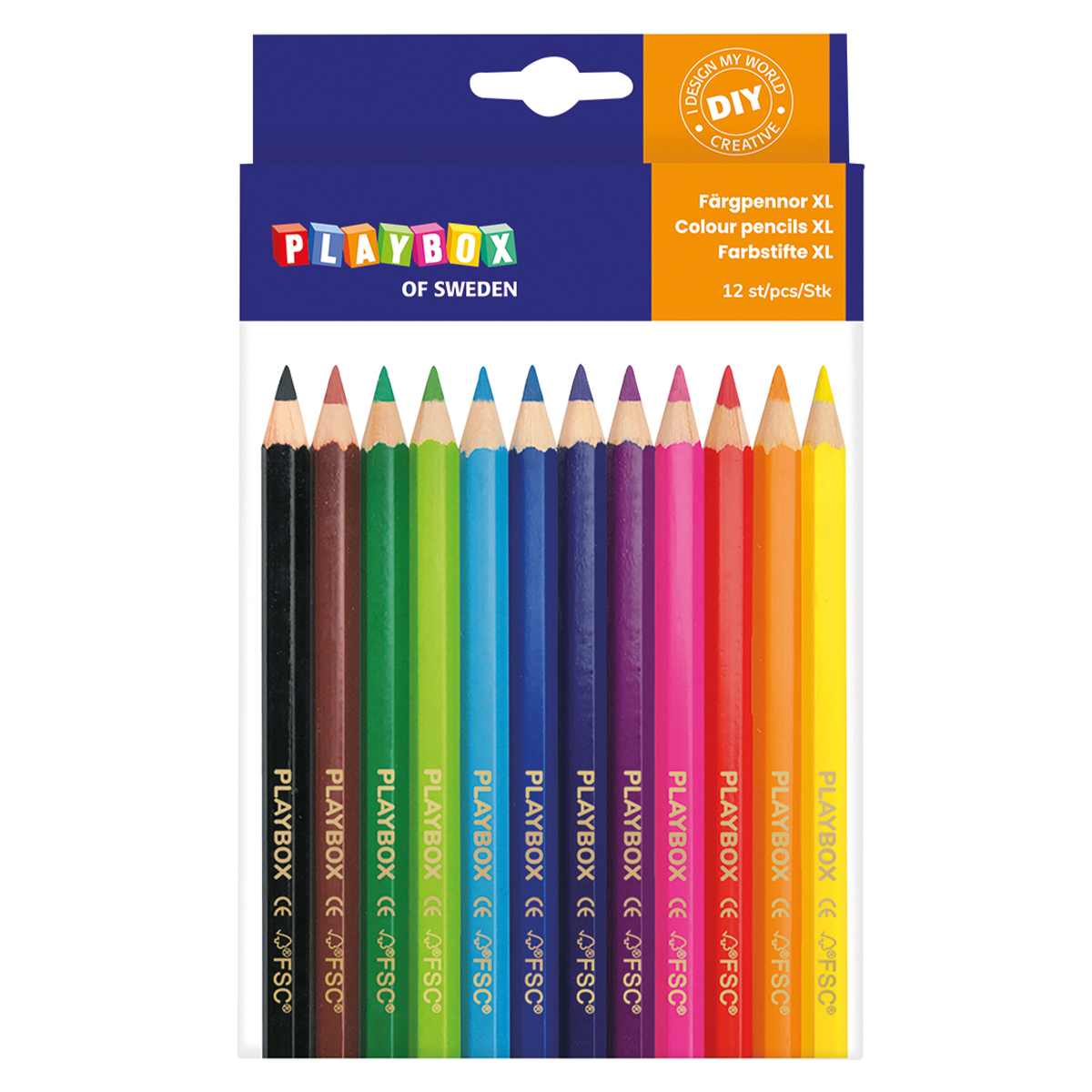 Coloring pencils XL 12 set