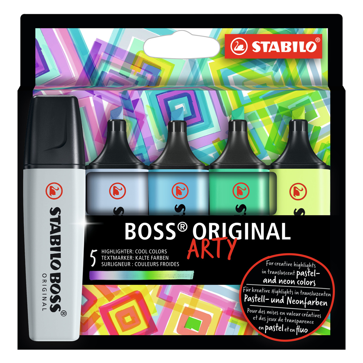 Stabilo Boss Arty Cool Colors 5 pcs | Pen Store