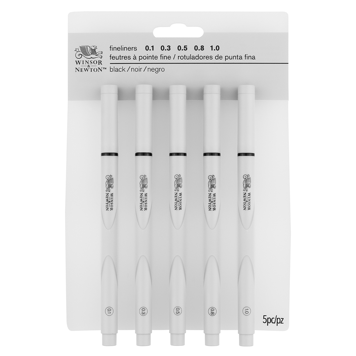 Fineliner 5-set Black in the group Pens / Writing / Fineliners at Pen Store (128603)