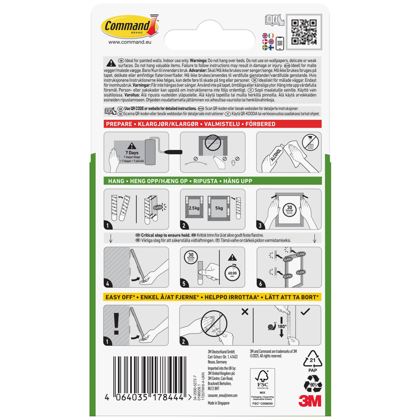 Command Hanging Strips Narrow