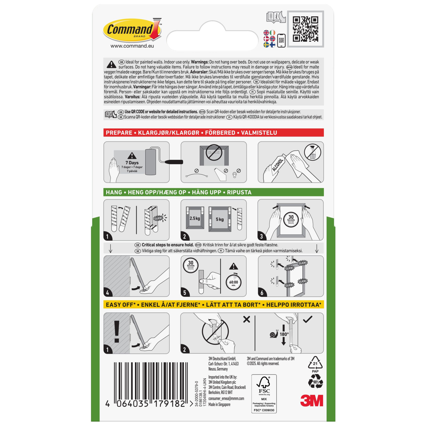 Command Hanging Strips Medium 4 st