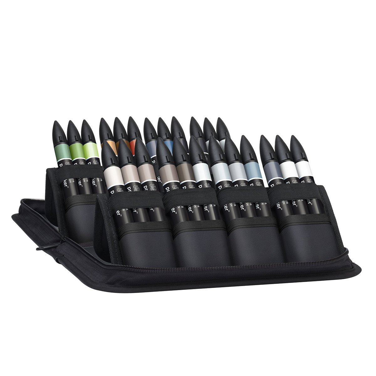 Promarker Architectural Tones Wallet Set of 24 in the group Pens / Artist Pens / Illustration Markers at Pen Store (128782)