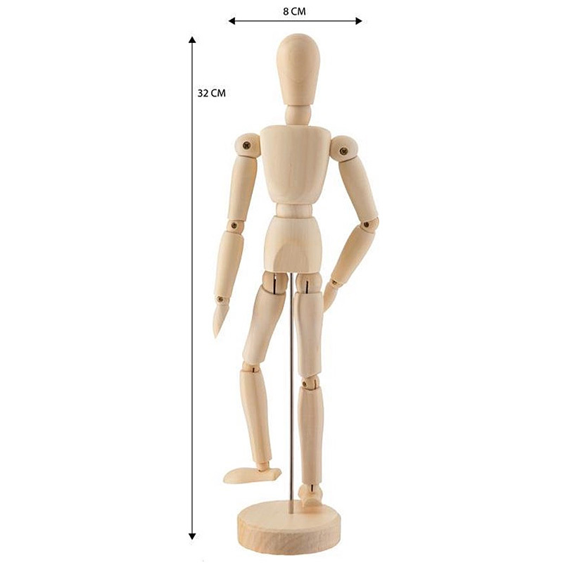 Manikin Male 30cm in the group Art Supplies / Art Accessories / Tools & Accessories at Pen Store (129369)