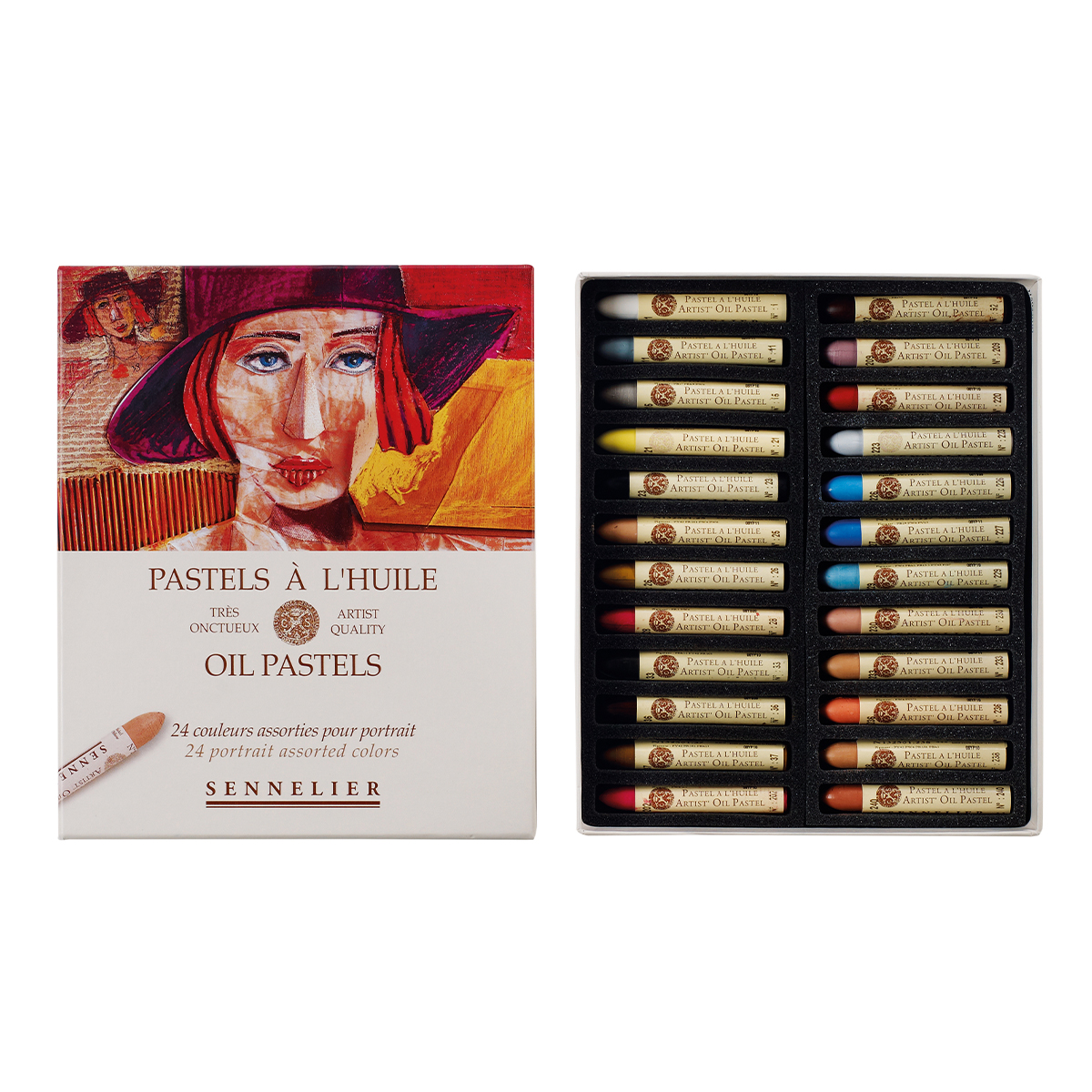 Oil Pastels Portrait 5ml 24 pcs in the group Art Supplies / Crayons & Graphite / Pastel Crayons at Pen Store (129819)