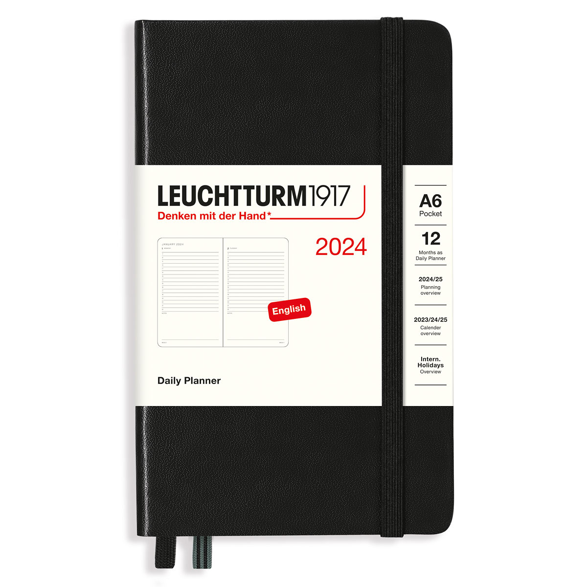 Moleskine Weekly Agenda with Space for Notes 12 Months 2024, Agenda 2024,  Size P