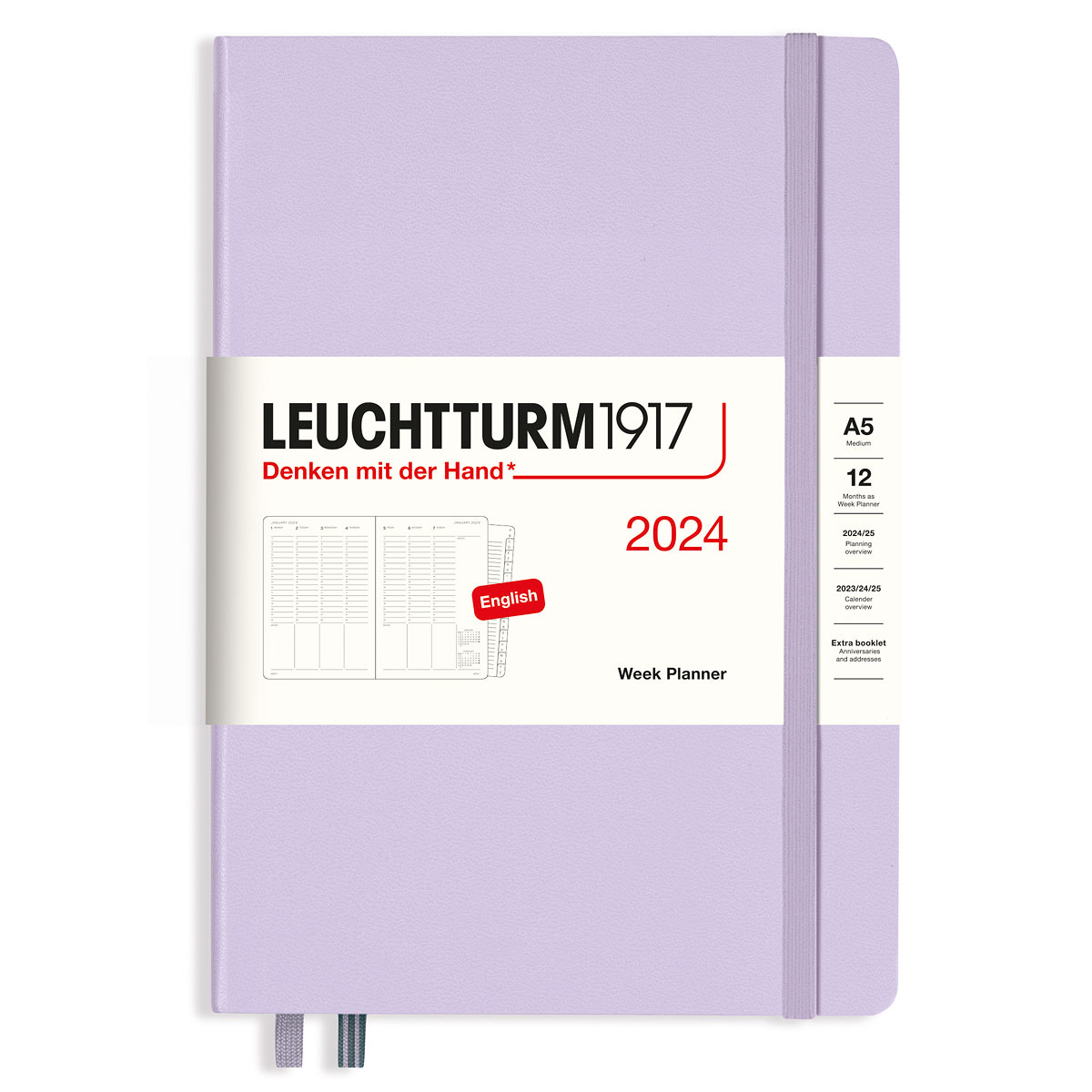 Leuchtturm1917 Monthly Planner Notebook - 2024 - Dot Grid