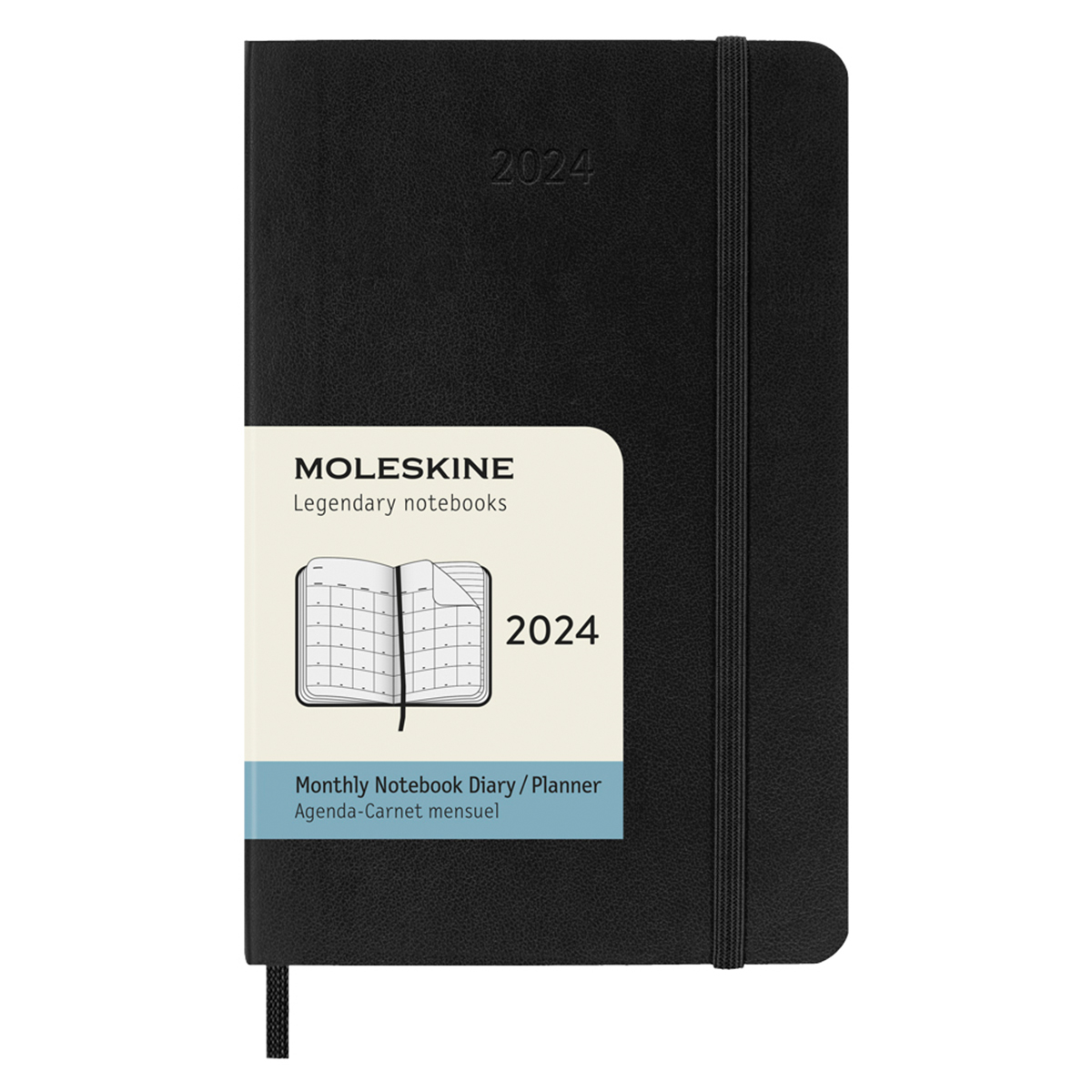 Moleskine 12M Monthly Calendar Softcover Pocket Black