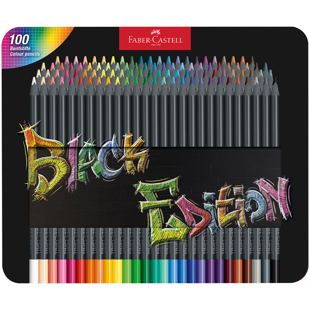 Faber-Castell Black Edition 100色色鉛筆 Faber-Castell Colouring pencils Black Edition 100-set | Pen Store