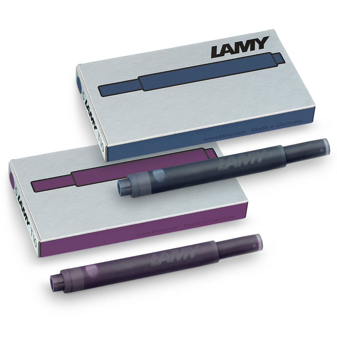Lamy T10 Tintenpatronen Türkis – 4er Pack (20 Patronen), Für Füller