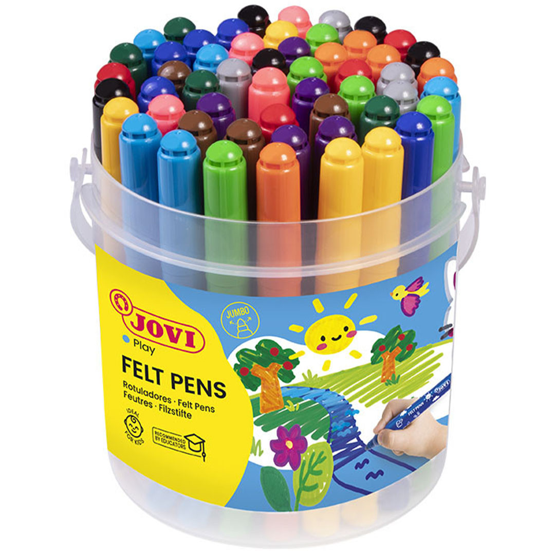 Felt tip pens Jumbo Set of 48