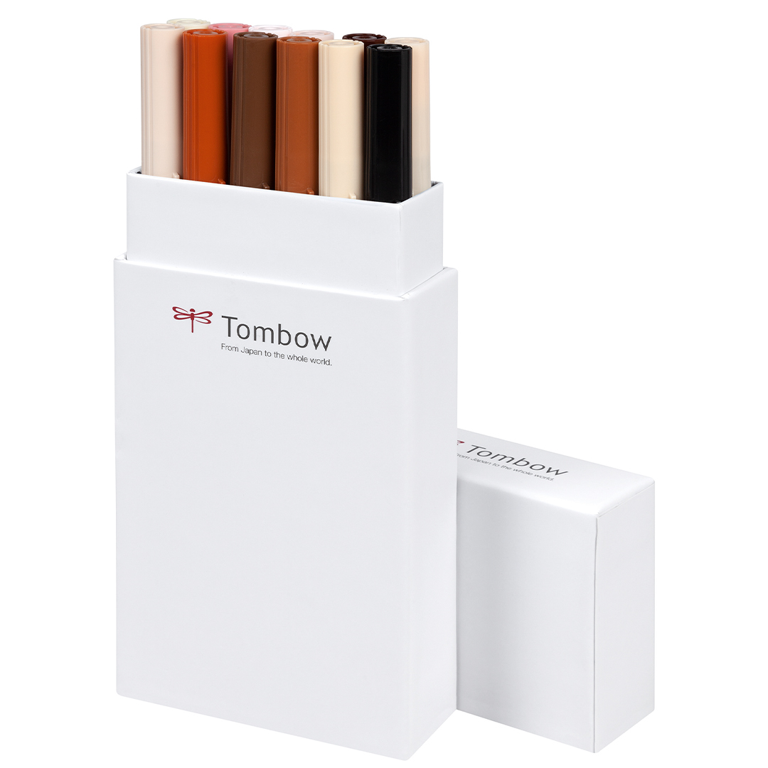 ABT Dual Brush pen Set 12 pcs Portrait