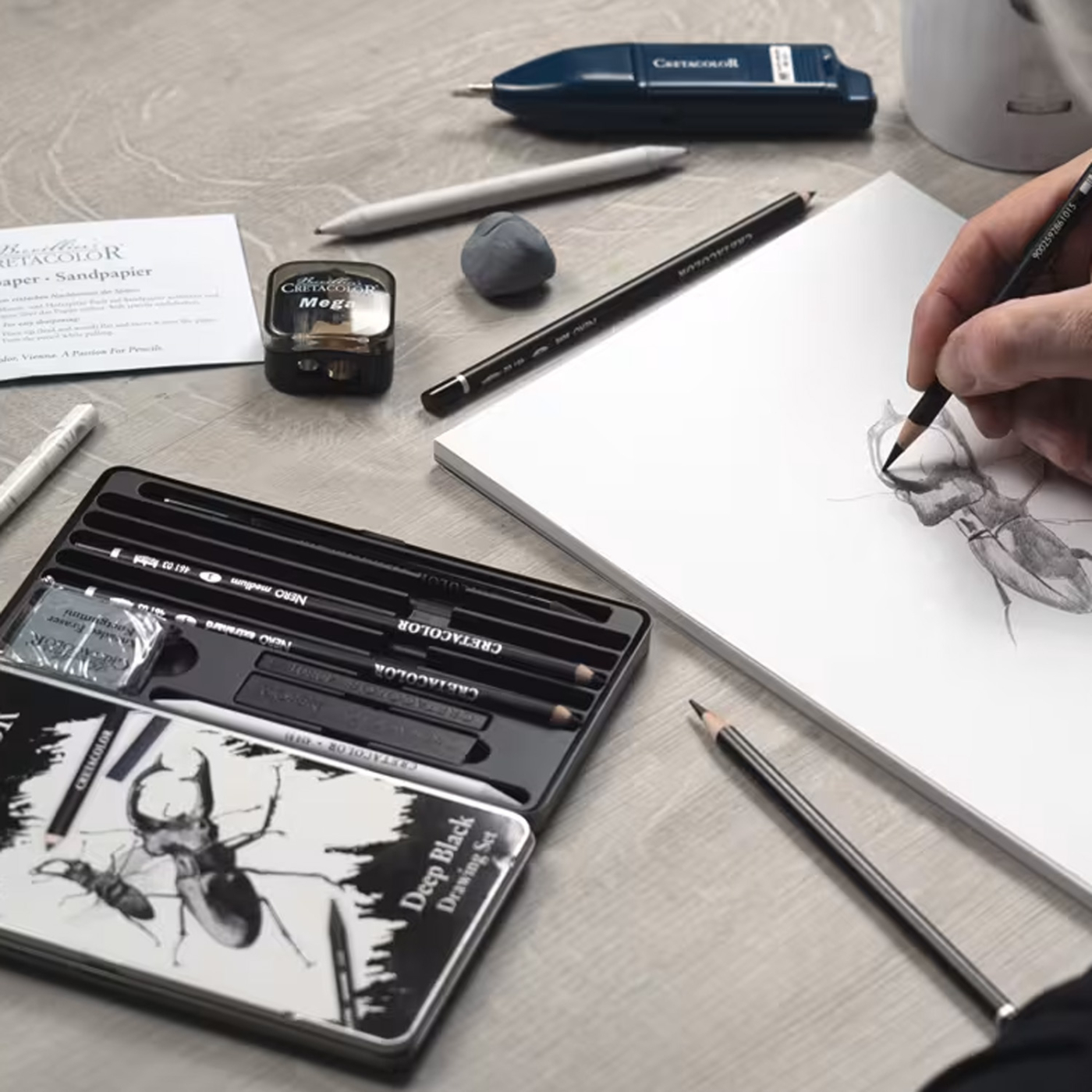 Deep Black Drawing Set 10 pcs