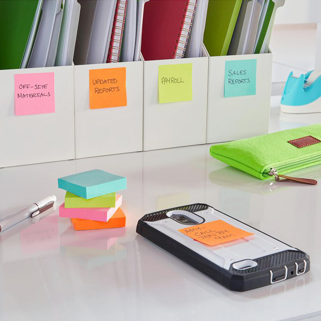 Post-it Super Sticky 47.6 x 47.6 Colour Mix Cosmic 12-pack